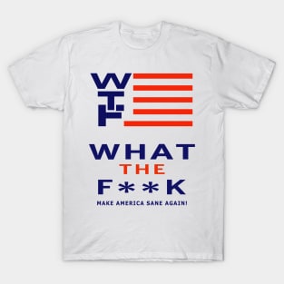 WTF Trump Pence Presidential Parody Logo T-Shirt